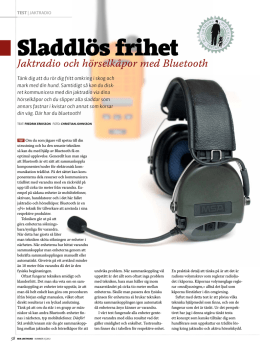 Jaktradio och hörselkåpor med Bluetooth