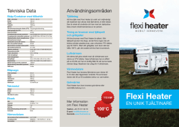 Broschyr PDF - Flexi Heater – Tjältinare och mobilt värmeverk