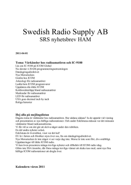 här - Swedish Radio Supply AB