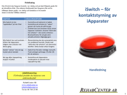 i-Switch - RehabCenter AB