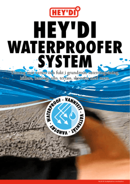 T&auml;tning mot vatten och fukt i grundmur, suterr&auml;ngv&aring;ning