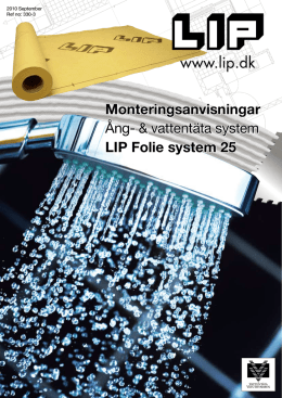 LIP Foliesystem 25 monteringsanvisning