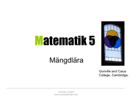 Lektion 1 M&auml;ngdl&auml;ra (pdf)