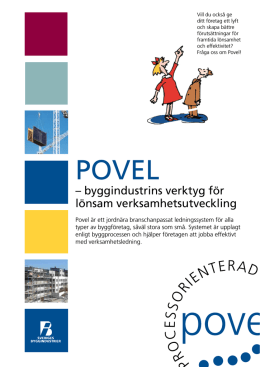 folder (pdf) - Povel - Sveriges Byggindustrier