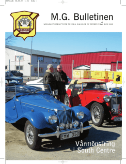 M.G. Bulletinen - The MG Car Club