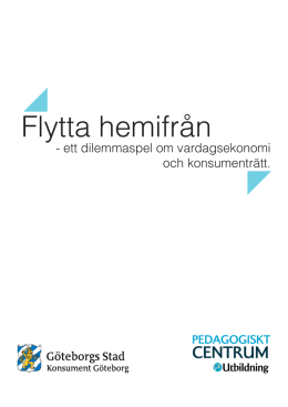 Flytta hemifrån.pdf - Konsumentfragor.goteborg.se