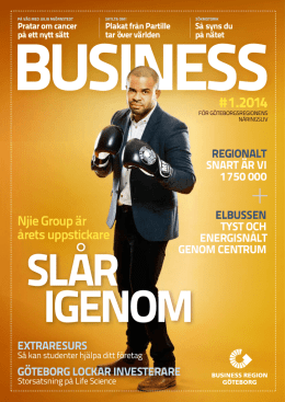 # 1.2014 - Business Region Göteborg