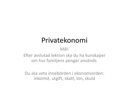 Privatekonomi