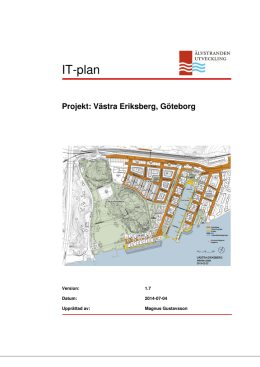 IT-plan - Västra Eriksberg