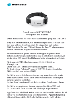 Svensk manual till TKSTAR-2
