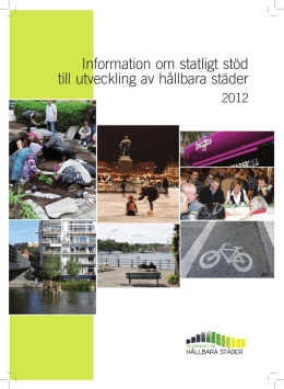 Informationsfolder om ekonomiska stödet 2012