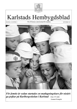 Nr 3 2011 - Karlstads Hembygdsförening