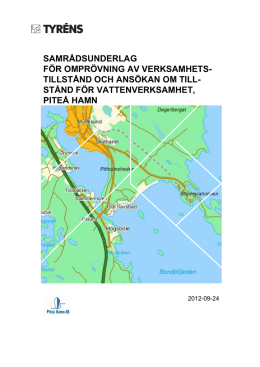 Samrådsunderlag Piteå Hamn. PDF, 1 mb