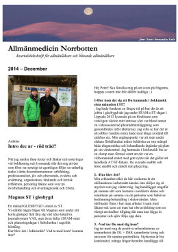 2014 – December - Allmänmedicin Norrbotten