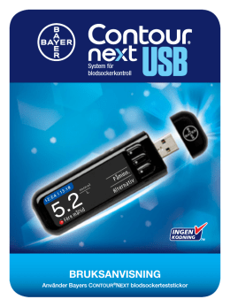 Bruksanvisning för CONTOUR NEXT USB