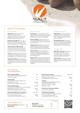 SALT® Cocktails Vid sidan om Förrätter