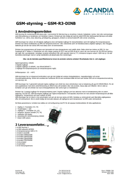 GSM-styrning – GSM-R3-DINB