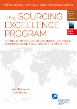 the sourcing excellence program