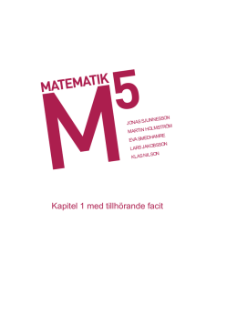 Kap 1 Matematik 5 Liber