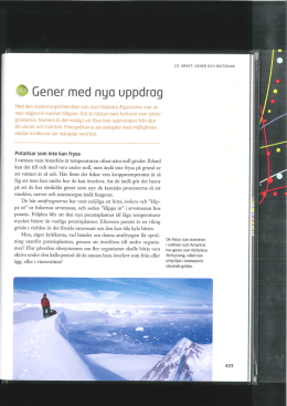 10.5-6 Gener med nya uppdrag