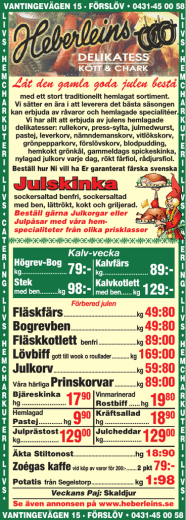 Julskinka - Heberleins