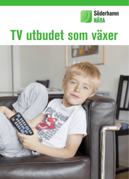 TV broschyr - Söderhamn Nära