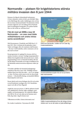 Normandie – platsen för krigshistoriens största militära invasion den