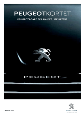 Ansökan Peugeotkort