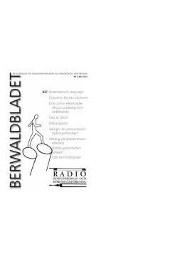 Berwaldbladet 2 - Radiosymfonikernas och Radiokörens Vänförening