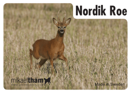 Produktblad Nordik Roe