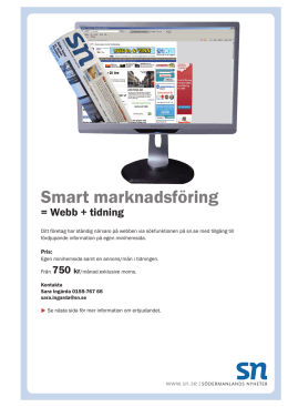 Smart marknadsföring - Södermanlands Nyheter