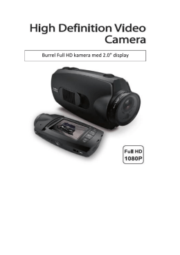 Burrel Full HD kamera med 2.0” display