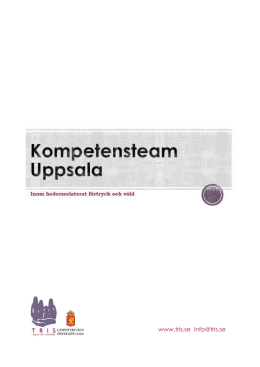 Kompendium kompetensteam Uppsala