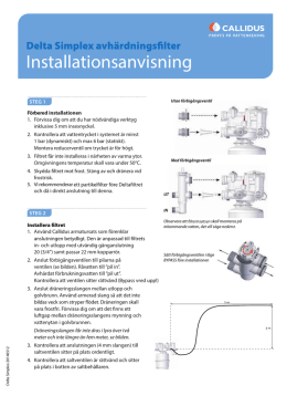 Installationsanvisning Delta Simplex