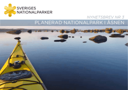 nyhetsbrev nr 3 - Nationalpark Åsnen