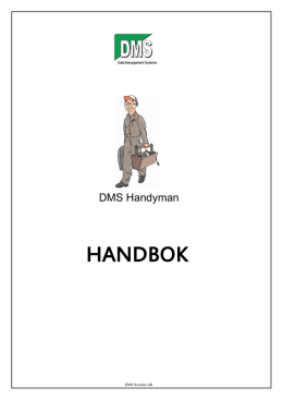 HANDBOK - DMS Sweden