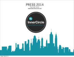 Press release launch party The Inner Circle