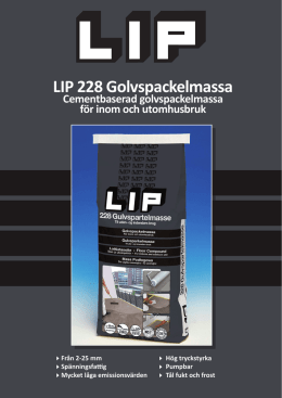 LIP 228 Golvspackelmassa