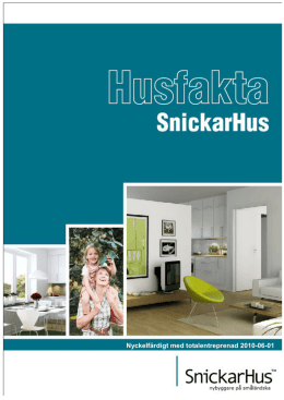 Leveransomfattning Totalentreprenad