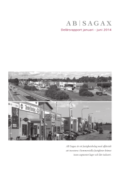 Delårsrapport januari - juni 2014