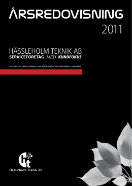 Årsredovisning 2011 - Hässleholms kommun