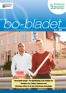 Bo-Bladet Nr 3 2014 - Perstorps Bostäder AB