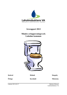 Årsrapport 2012 mindre ARV Laholm