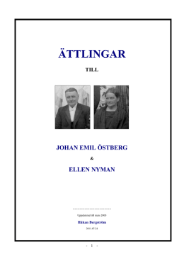 Johan Emil Östberg och Ellen Nyman