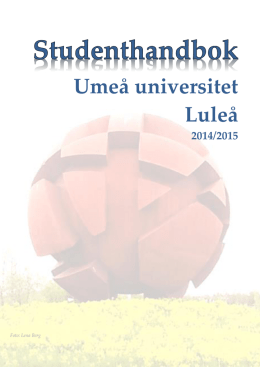 Välkommen till Luleå! - Umeå universitet Campus Skellefteå