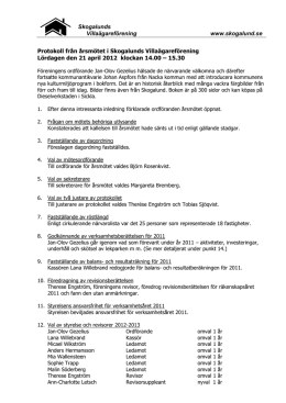 Protokoll årsmöte 2012 - Skogalunds Villaägareförening