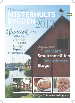 Turistbroschyr 2013 på svenska