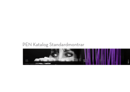 PEN Katalog Standardmontrar