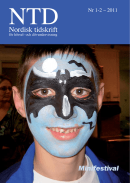 Utgave nr 1-2 2011 - Norsk Audiopedagogisk Forening