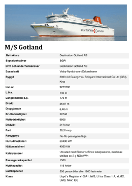 Gotlandsbolagets samtliga fartyg